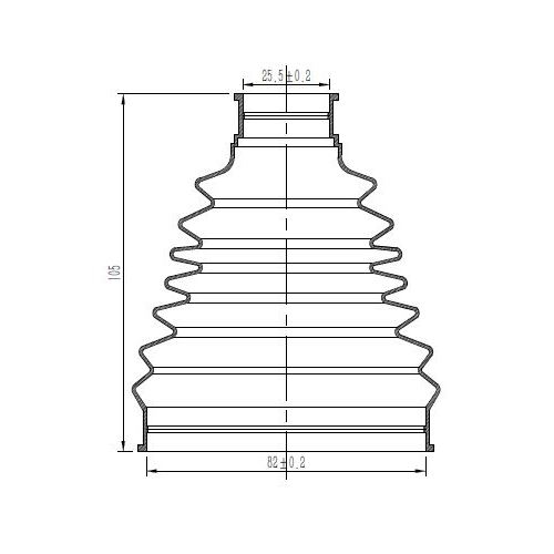 Пыльник ШРУСа TRIALLI FG 0817 preview 3