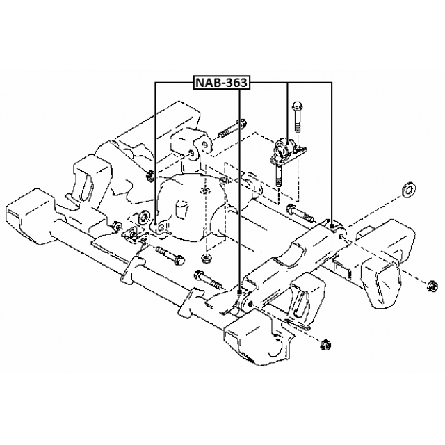 Сайлентблок FEBEST NAB-363 preview 2