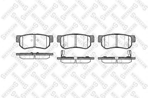 757 002B-SX_колодки дисковые з.! с антискр.пл. KIA Magentis 01>,Hyundai Sonata 2.0-2.7 98-01 preview 1