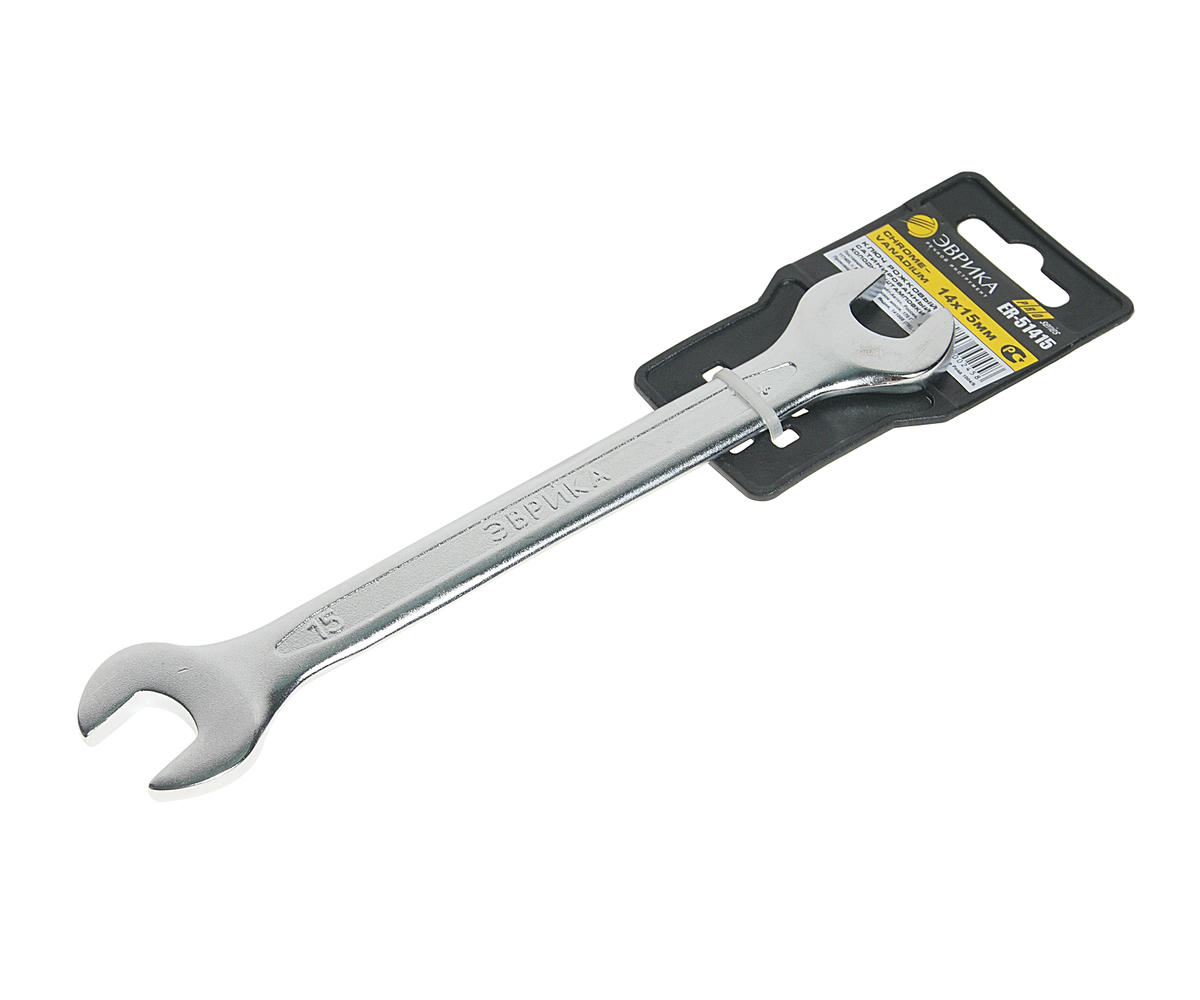 Ключ рожковый 14х15мм PRO ЭВРИКА preview 1