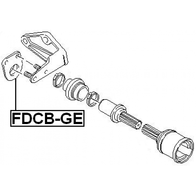 Подшипник подвесной FEBEST FDCB-GE preview 2 Подшипник подвесной FEBEST FDCB-GE preview 2