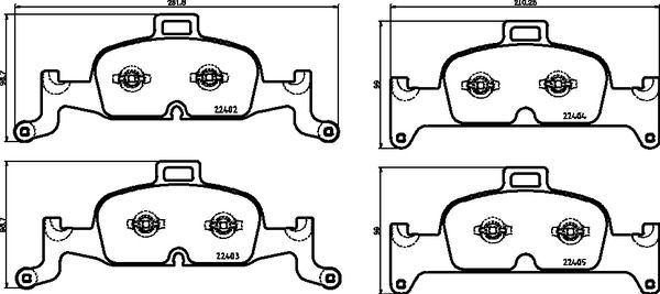 Колодки торм. для а/м Audi A4 (B9) (17-)/A5 (16-)/A6 (18-)/A7 (17-) диск. перед. т/с Ate (PF 4474) preview 3