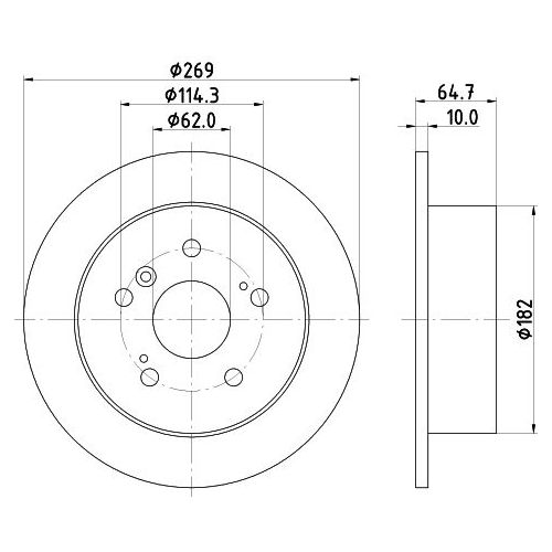 Диск тормозной задний TRIALLI DF 190322 preview 3