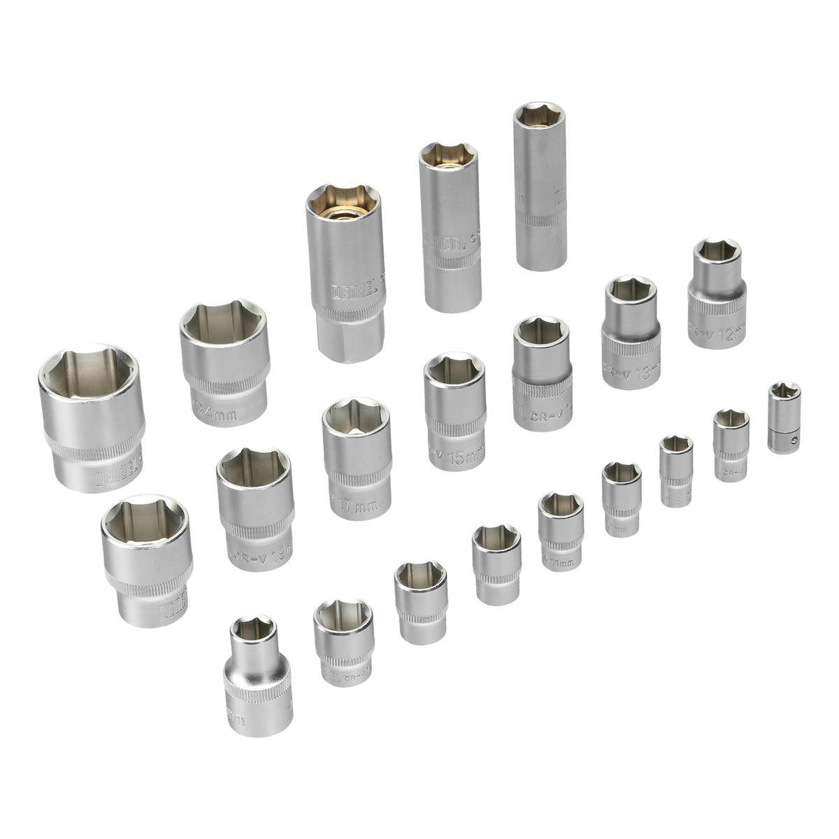 Набор инструмента 64 пред. 1/2", 1/4", CrV, S2 DENZEL preview 6