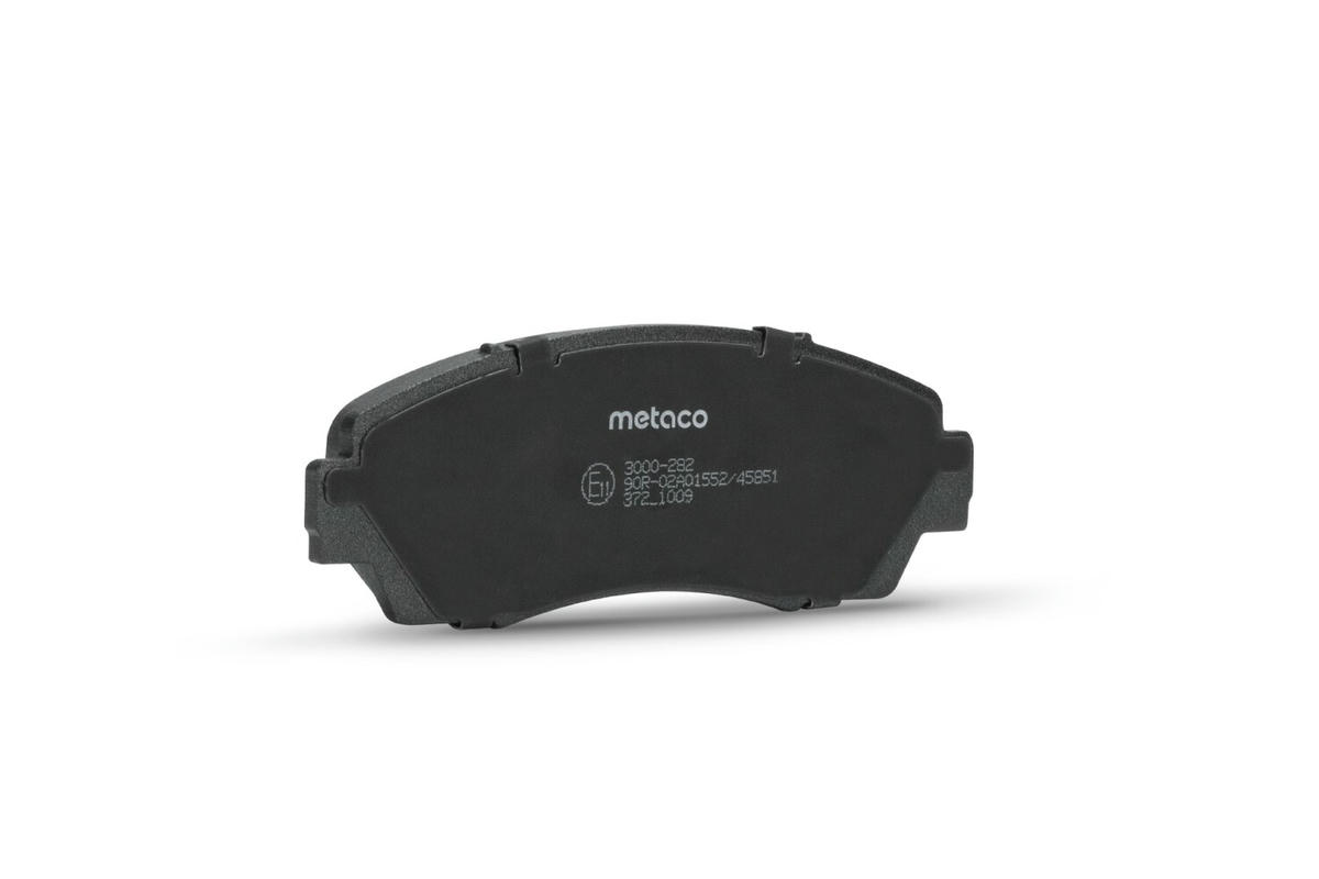 Колодки тормозные передние к-кт metaco 3000-282 preview 2