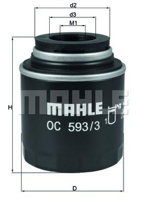 Фильтр масляный MAHLE OC 5933 preview 1