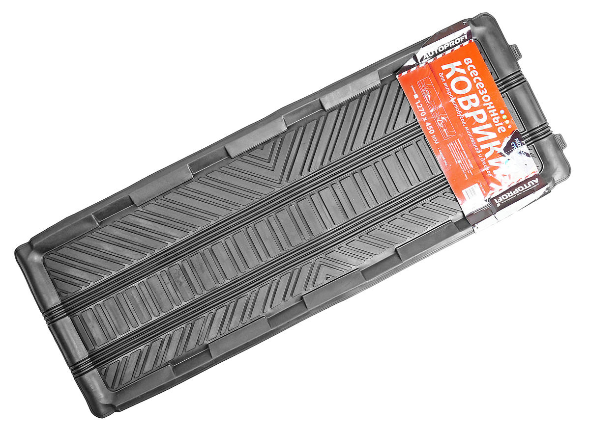 Коврики резиновые универсальные для заднего ряда черные 127*45см (1шт) preview 1