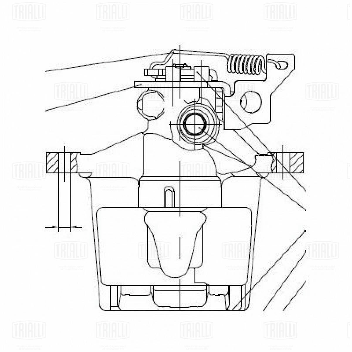 Суппорт тормозной задний TRIALLI CF 102067 preview 4