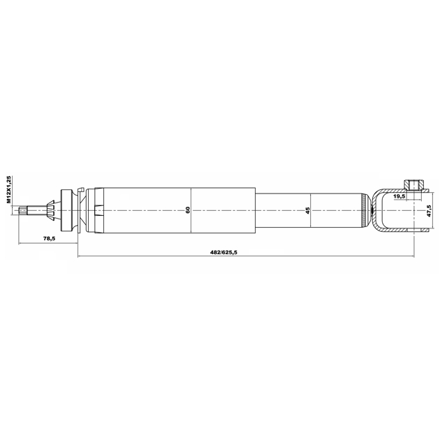 Амортизатор задний L=R FORD EXPLORER 2011- FEBEST 21110-005R preview 2