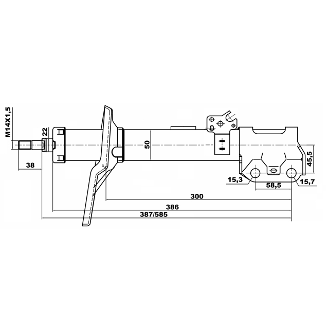 Амортизатор передний FEBEST 01664959FR preview 2