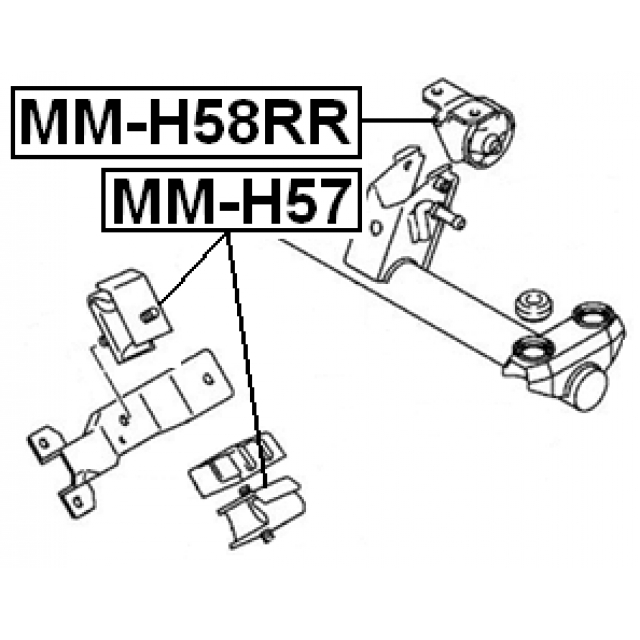 Опора двигателя FEBEST MM-H57 preview 2
