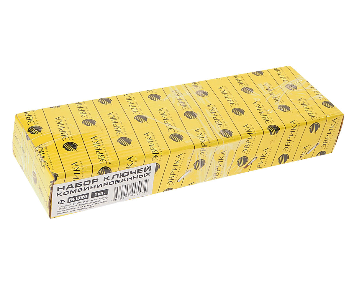 Набор ключей комбинированных 12пр планшет ЭВРИКА preview 1