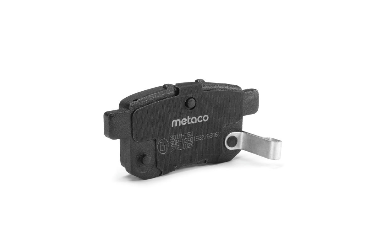 Колодки тормозные задние дисковые к-кт metaco 3010-093 preview 5