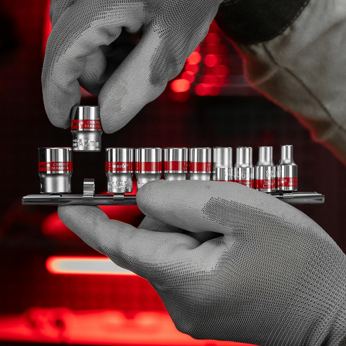 Набор головок торцевых 1/4" 10пр 12гр MATRIX preview 7