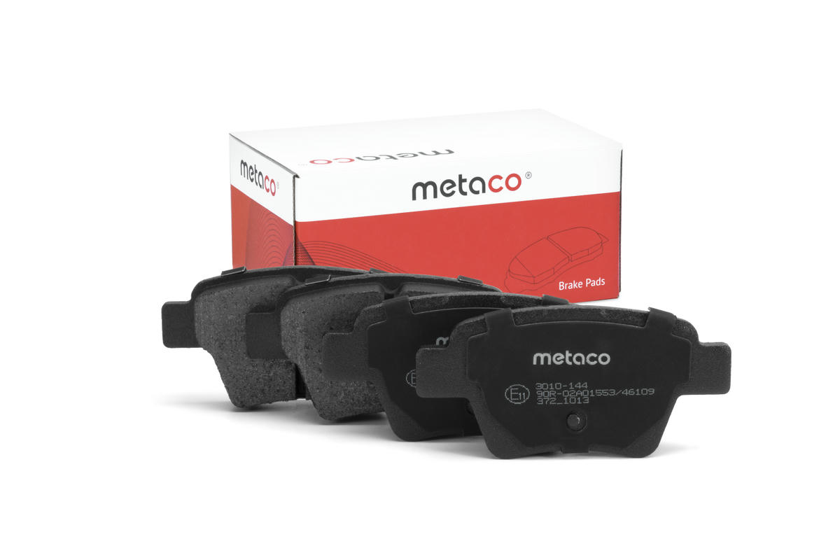 Колодки тормозные задние дисковые к-кт metaco 3010-144 preview 1