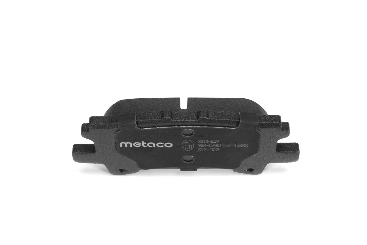 Колодки тормозные задние дисковые к-кт metaco 3010-059 preview 4