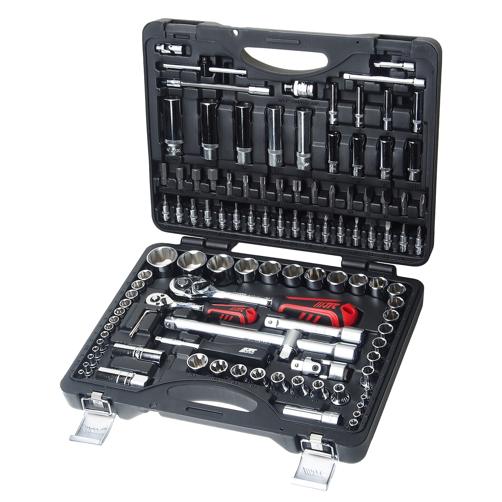 Набор головок и вставок 110пр 1/4" 1/2" для поврежденных болтов и гаек кейс JTC preview 1