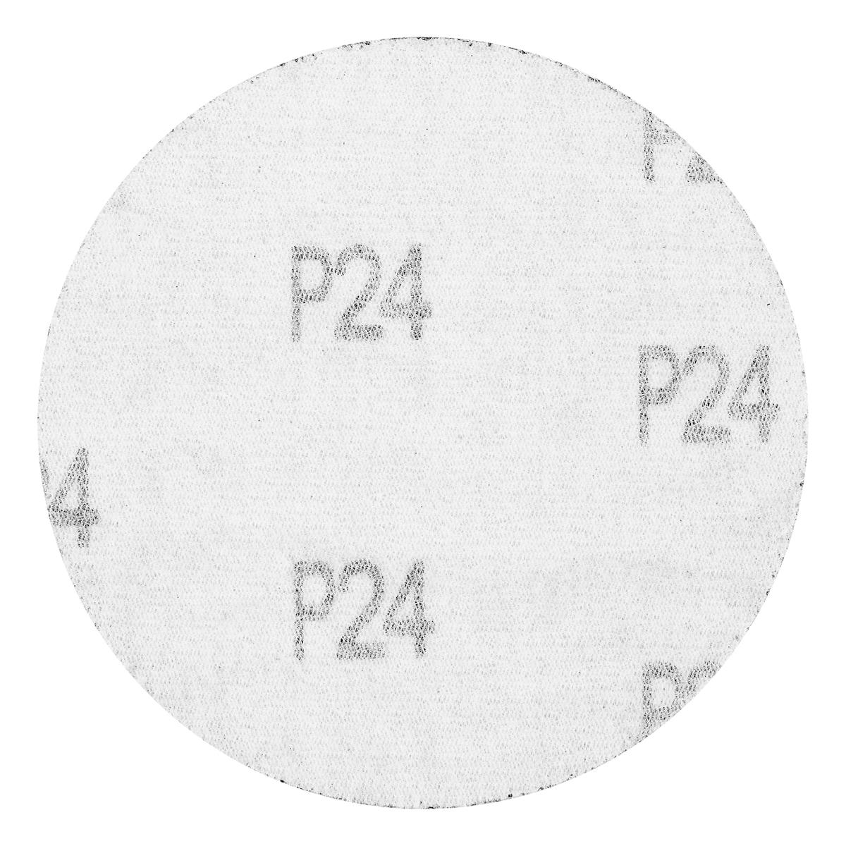 Круг абразивный на ворсовой подложке под "липучку", P 24, 115 мм, 10 шт.// MATRIX preview 3