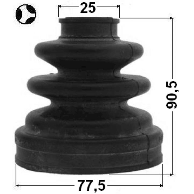 Пыльник ШРУСа внутр. пер FEBEST 0115-ACA20RT preview 2 Пыльник ШРУСа внутр. пер FEBEST 0115-ACA20RT preview 2