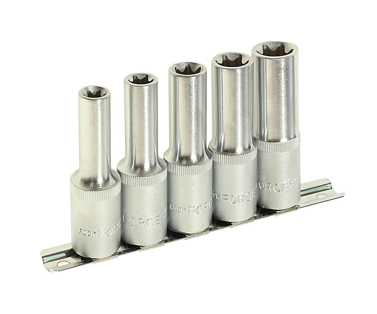 Набор головок 1/2" звездочка глубокая Е10-18 5пр ROCK FORCE preview 1
