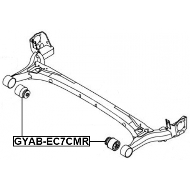 Сайлентблок задней подвески FEBEST GYAB-EC7CMR preview 2