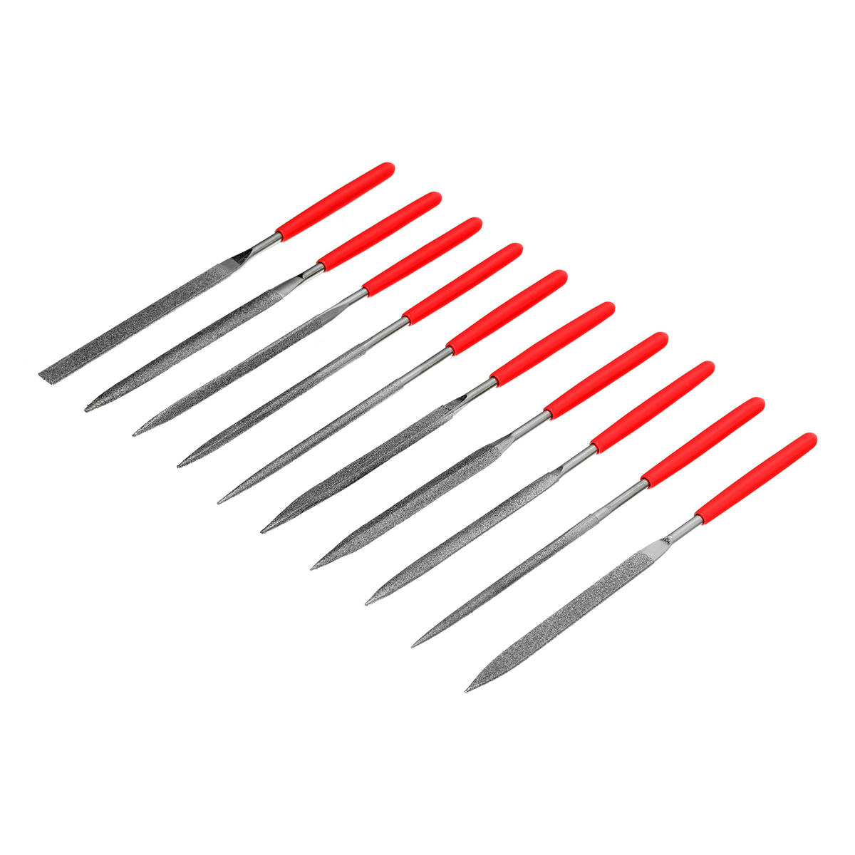 Набор надфилей алмазных 140х70х3 10шт MATRIX preview 1