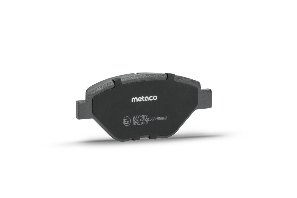 Колодки тормозные передние к-кт metaco 3000-377 preview 2