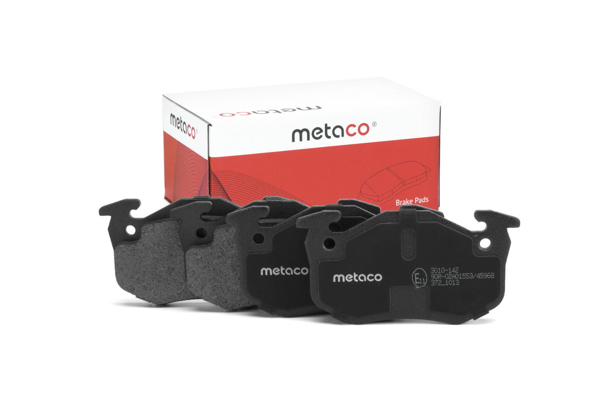 Колодки тормозные задние дисковые к-кт metaco 3010-142 preview 1