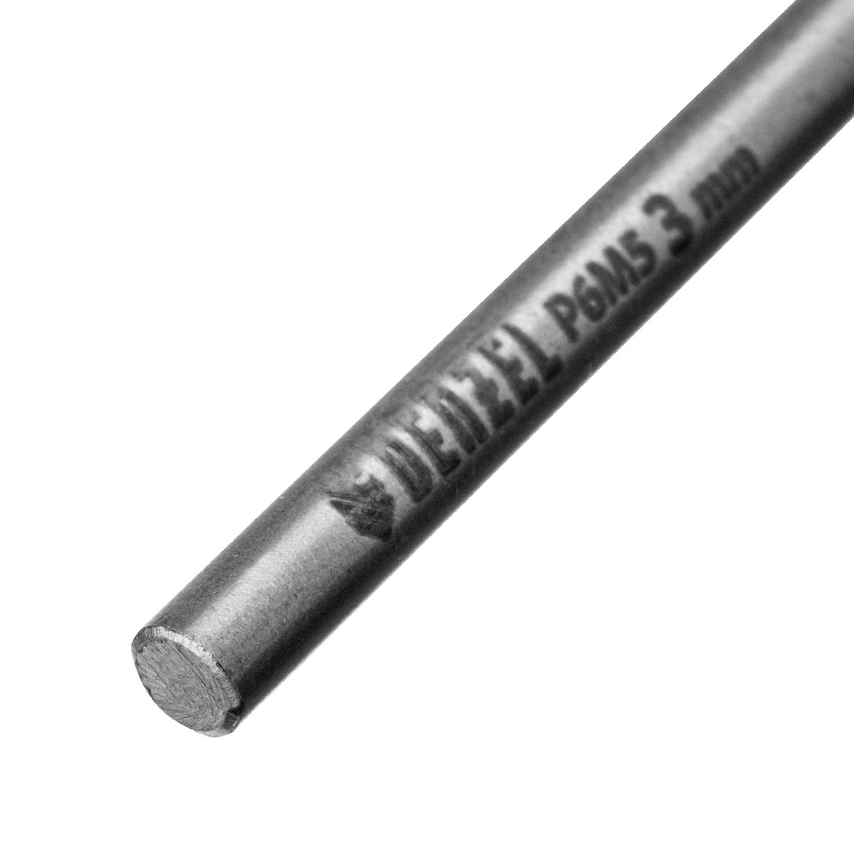 Сверло спиральное по металлу 3,0 x 60мм, Р6М5, Golden Tip , 2шт. Denzel preview 5