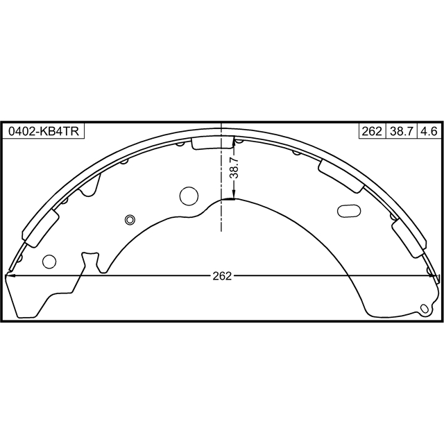 Колодки барабанные к-кт FEBEST 0402-KB4TR preview 2