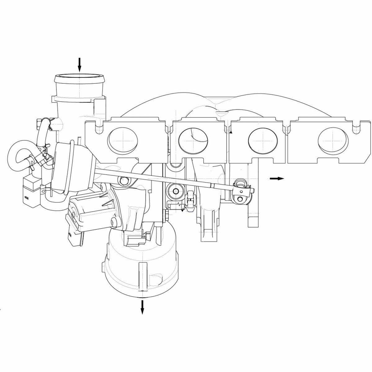 Турбокомпрессор для а/м Audi A4 (07-)/A5 (09-) 1.8T (CDHACABB) (тип K03) (LAT 1855) preview 5