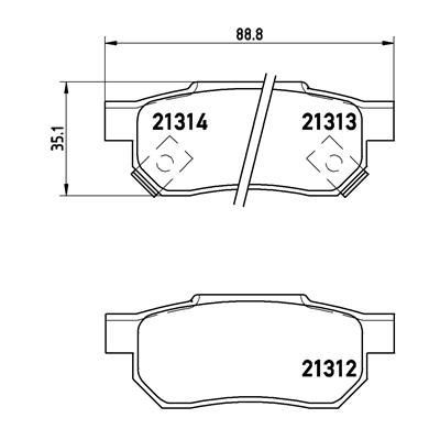 Колодки тормозные задние дисковые к-кт TRIALLI PF 4031 preview 2