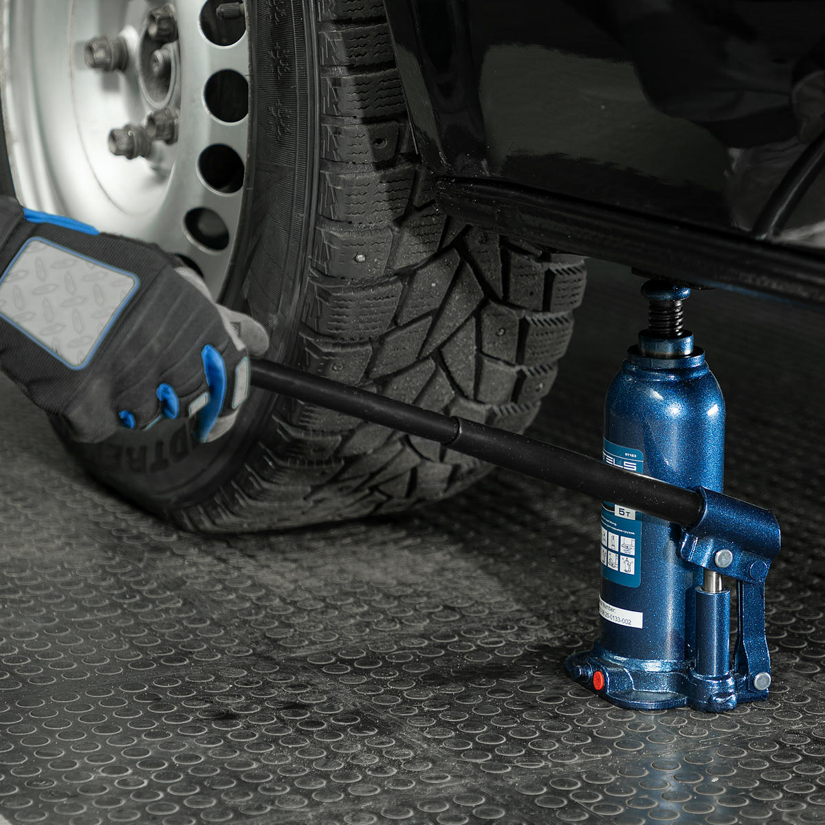 Домкрат бутылочный 5т гидравлический подъем 207-404мм STELS preview 8