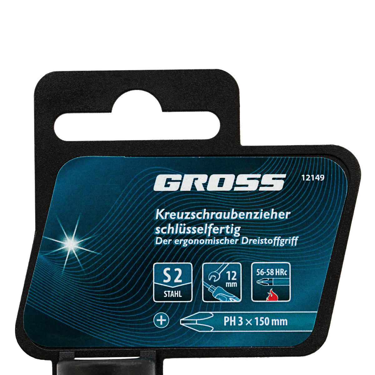 Отвертка S2 трехкомпонентная рукоятка PH 3х150 GROSS preview 4