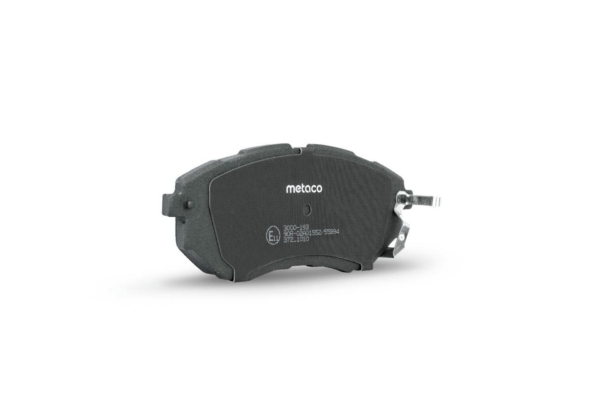 Колодки тормозные передние к-кт metaco 3000-193 preview 2