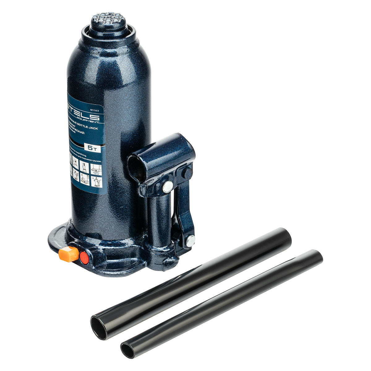 Домкрат бутылочный 5т гидравлический подъем 207-404мм STELS preview 1