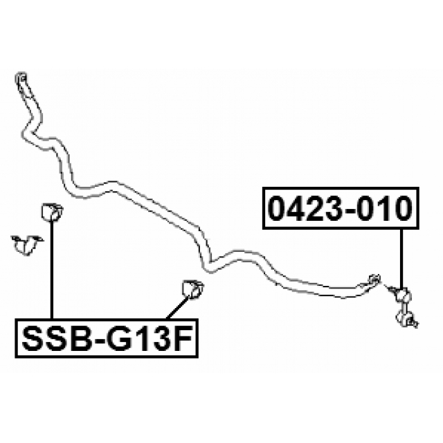 SSB-G13F_втулка стабилизатора переднего! Subaru Impreza G13/G14/G23 11> preview 2