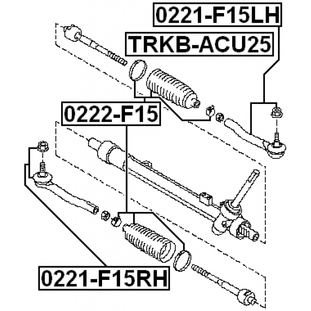 Тяга рулевая FEBEST 0222-F15 preview 2