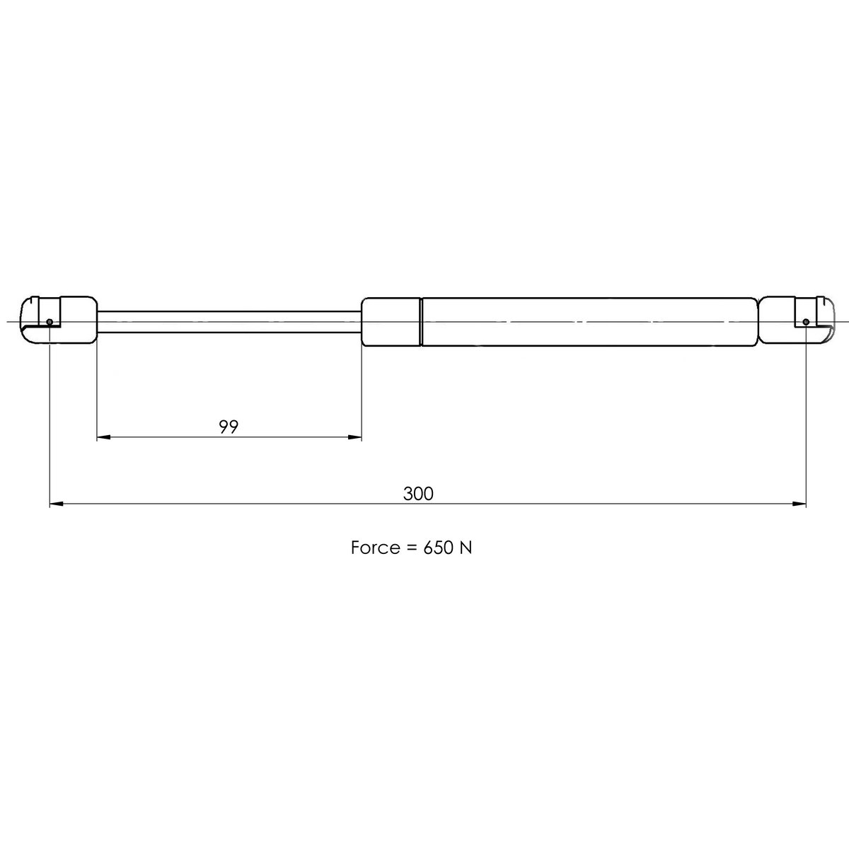 Газовый упор багажника TRIALLI GS 0903 preview 2