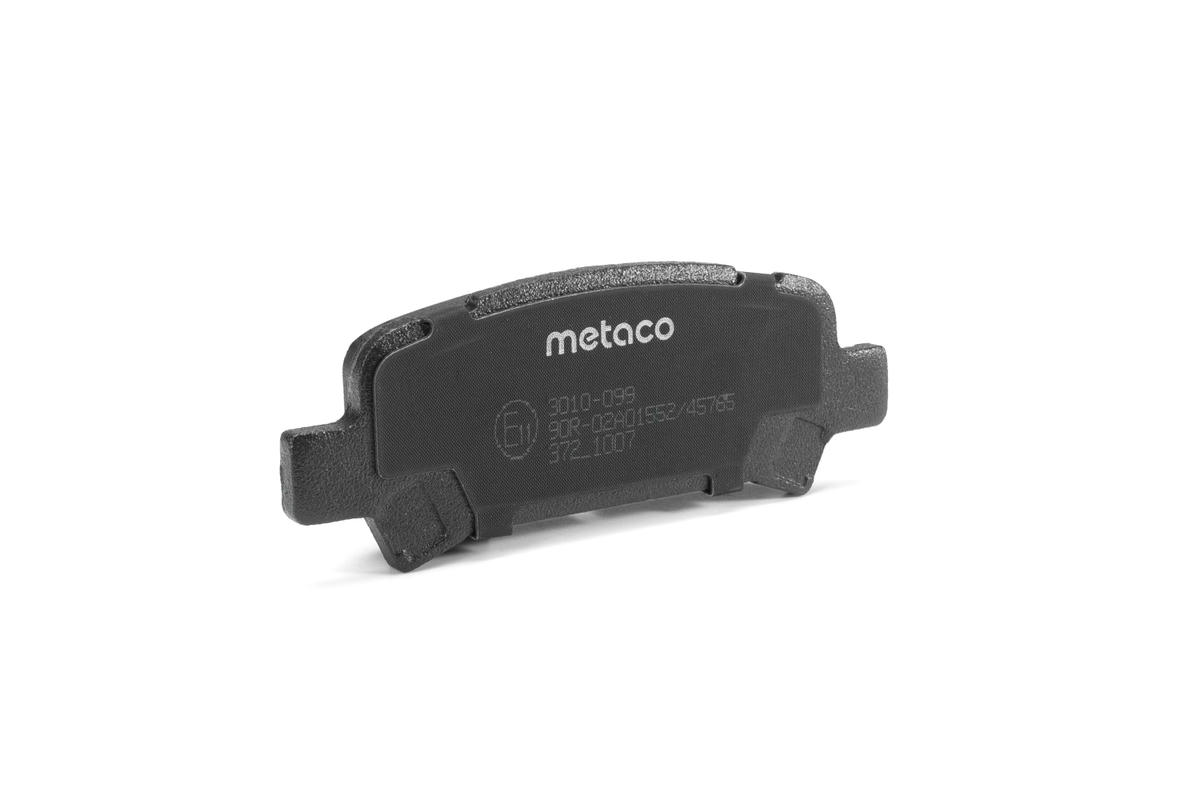 Колодки тормозные задние дисковые к-кт metaco 3010-099 preview 2