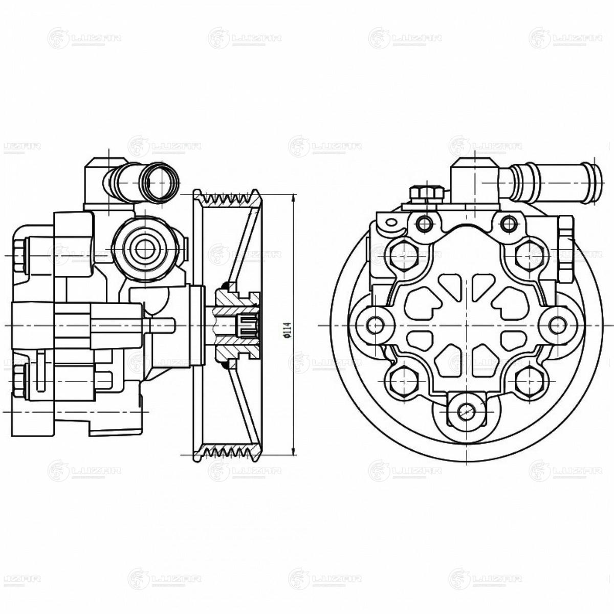 Насос ГУР для а/м Chevrolet Captiva (06-)/Opel Antara (06-) 2.2D (LPS 0522) preview 4 Насос ГУР для а/м Chevrolet Captiva (06-)/Opel Antara (06-) 2.2D (LPS 0522) preview 4