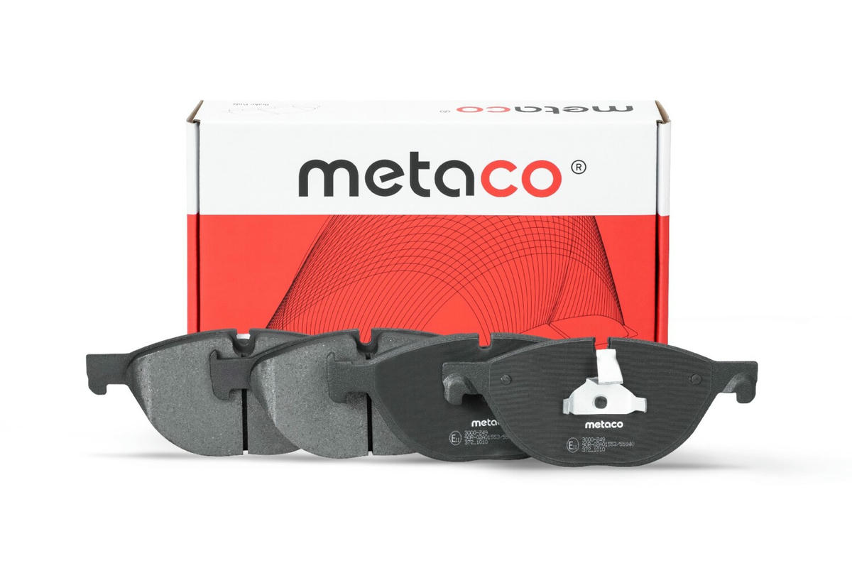 Колодки тормозные передние к-кт metaco 3000-249 preview 1