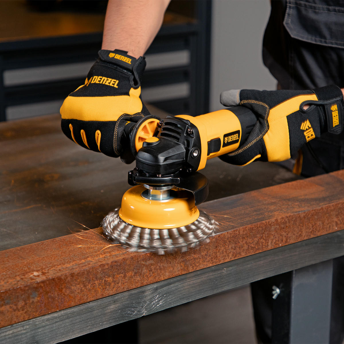 Машина шлифовальная угловая AG115-750, 750 Вт, 115 мм,11000 об/мин Denzel preview 1