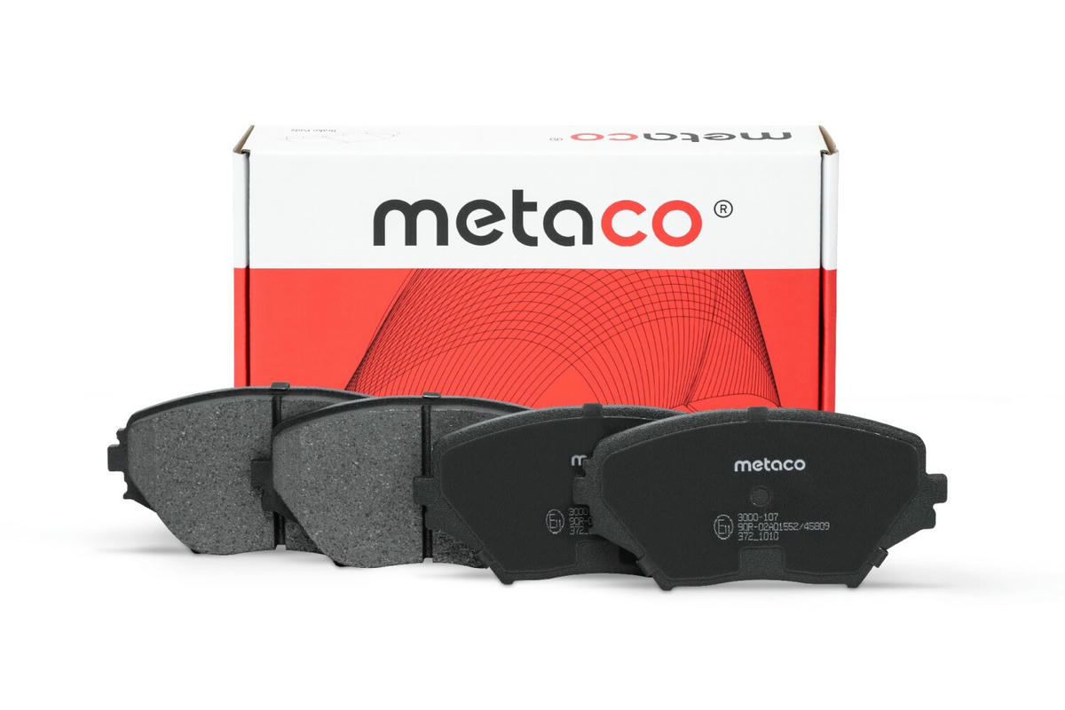 Колодки тормозные передние к-кт metaco 3000-107 preview 1