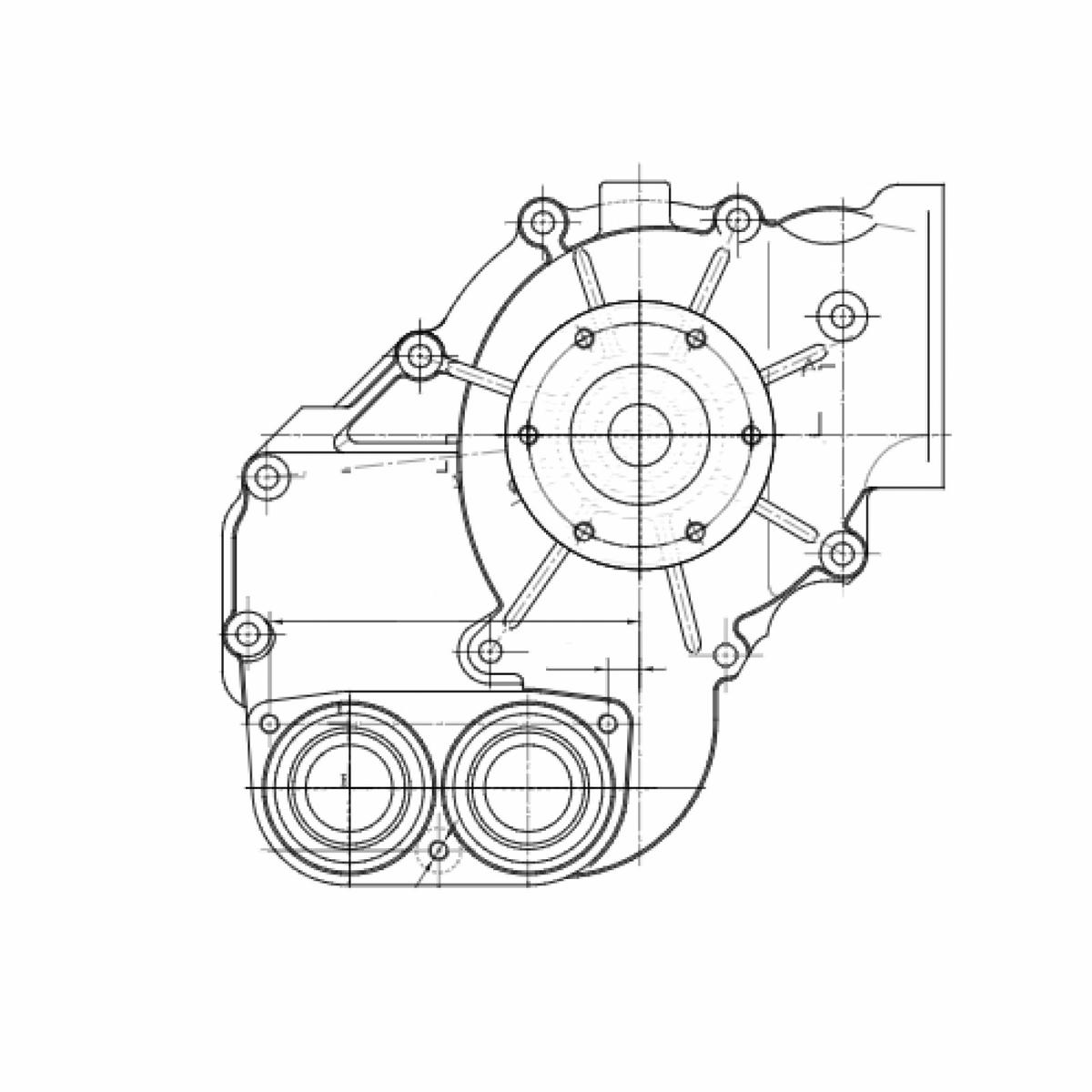 Насос водяной для а/м КАМАЗ 5490 (13-)/Mercedes-Benz Axor (01-) (OM 457) (LWP 0790) preview 4