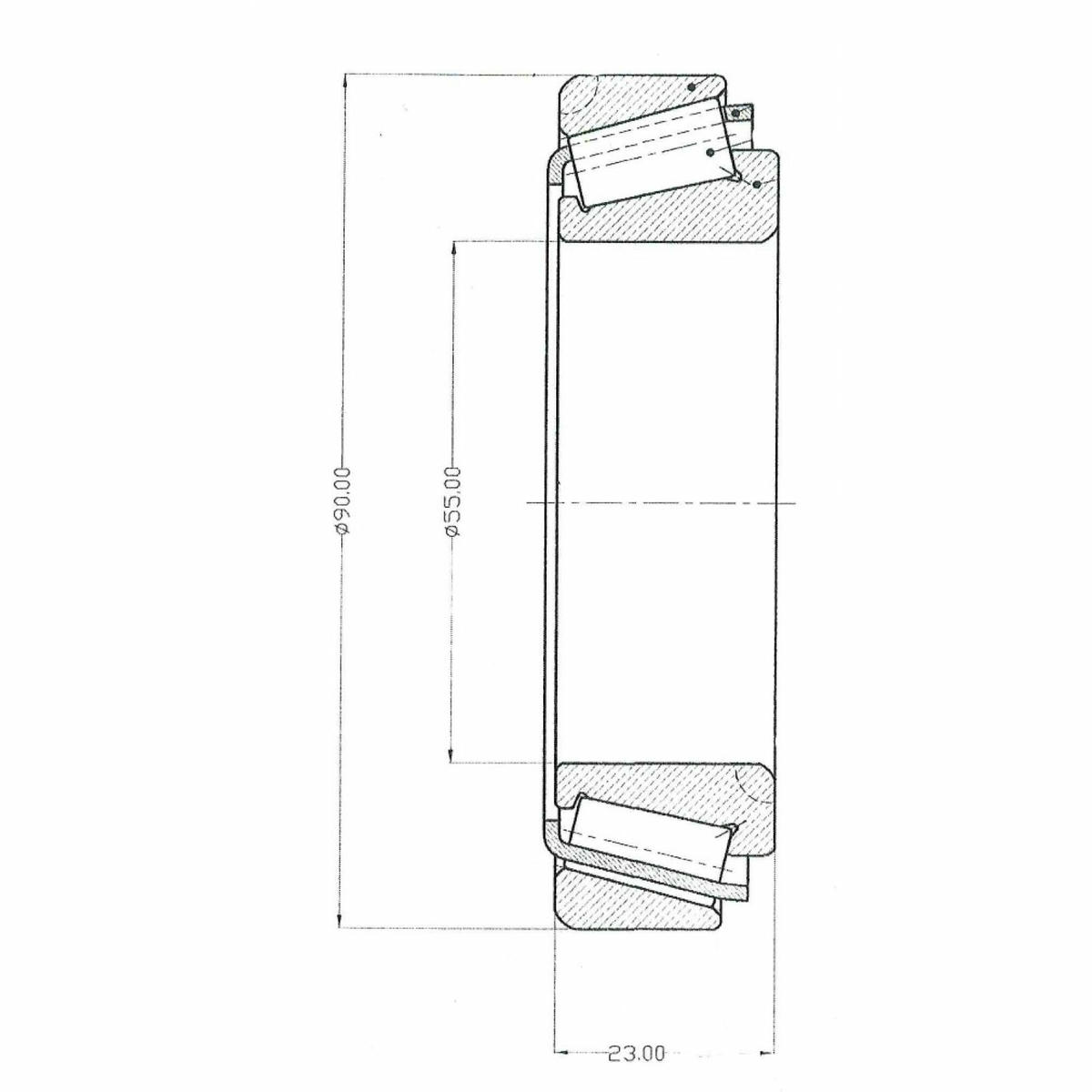 Подшипник ступицы для а/м Mercedes LK/LN2/Renault Mascott задн. внутр. (ролик.конич.) (32011-X) (CS preview 3