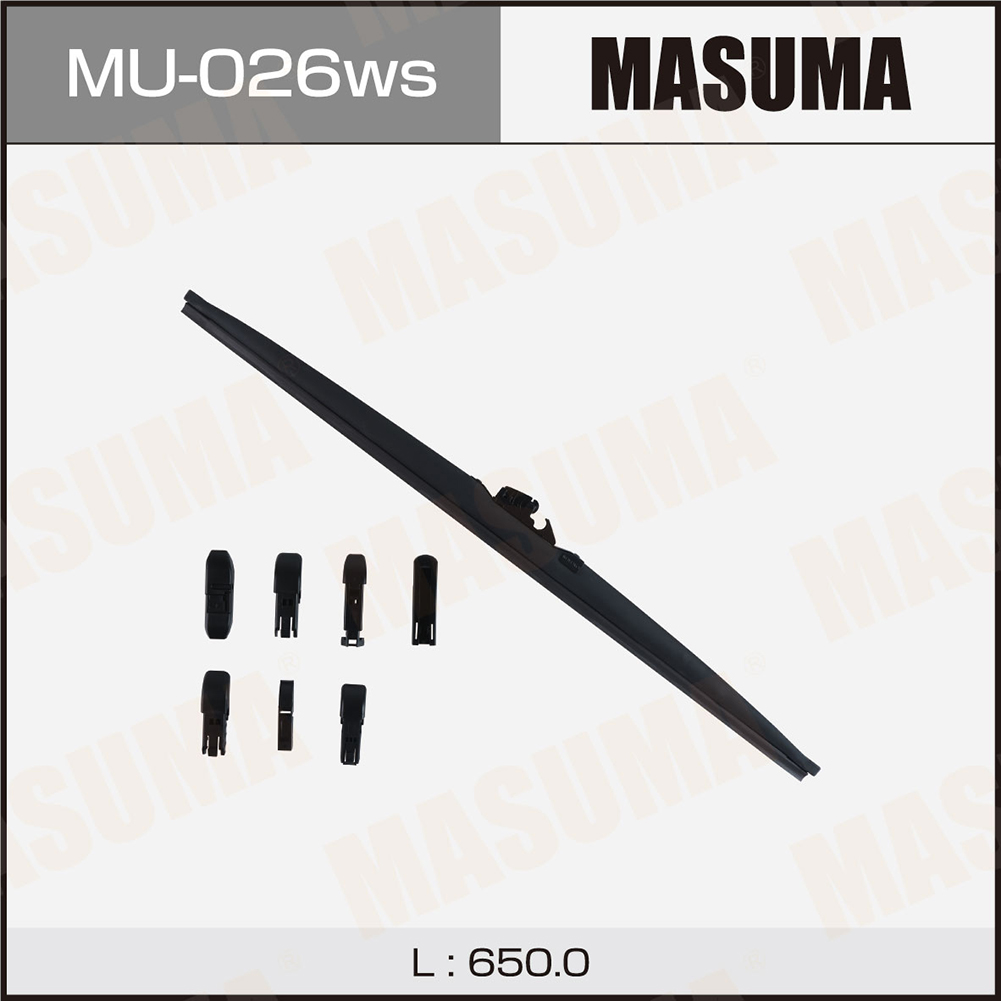 Щетка стеклоочистителя зимняя 650 мм каркасная 1 шт MASUMA Snow Blade MU-026ws preview 1