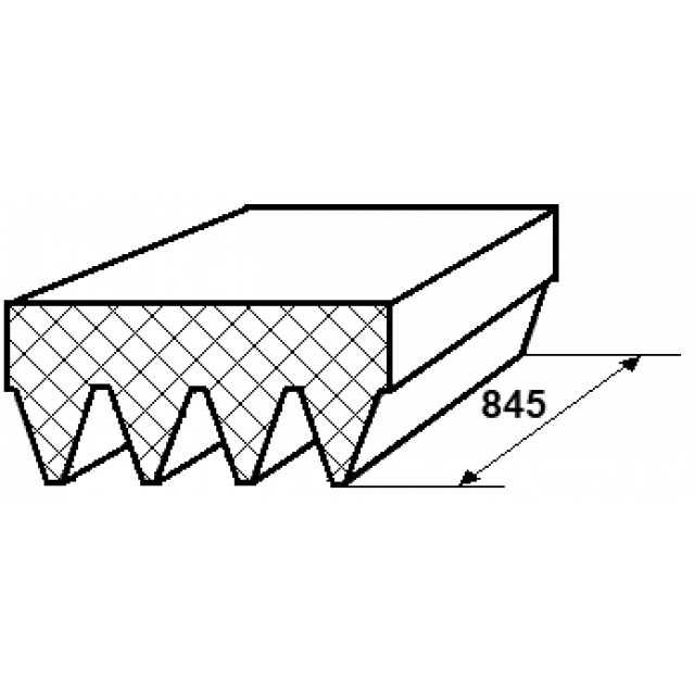 Ремень поликлиновой 4 клина preview 2