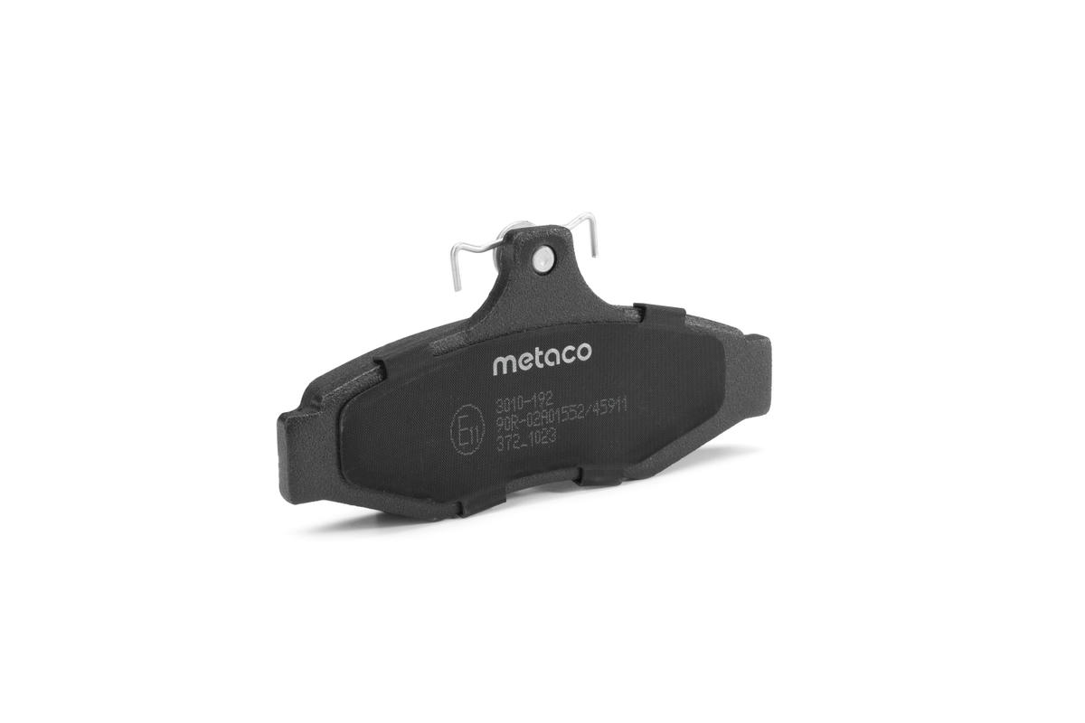 Колодки тормозные задние дисковые к-кт metaco 3010-192 preview 2