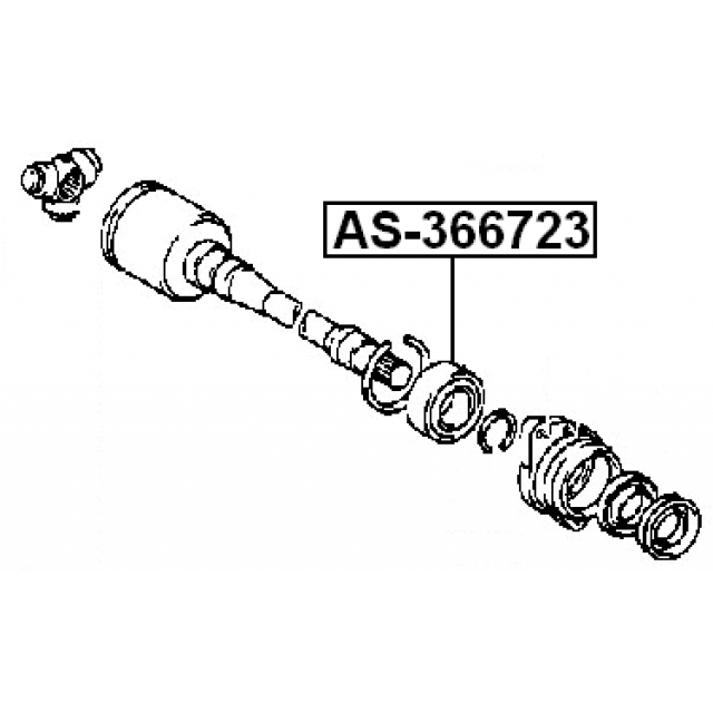 Подшипник полуоси FEBEST AS-366723 preview 2